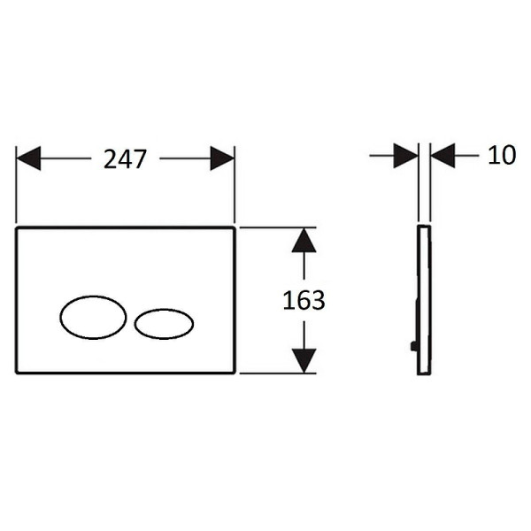 Клавиша смывная Creavit Terra бордовый (GP9002.08) Клавиша смывная Creavit Terra бордовый (GP9002.08)
