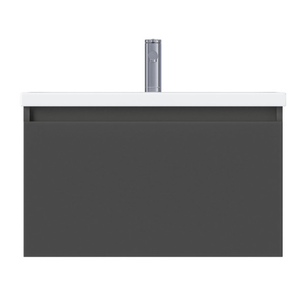 Тумба подвесная 1Marka Aris 590x447x400 антрацит/монолит дарк (Ц0000042280)