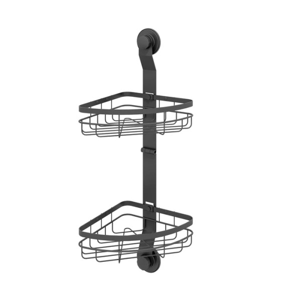 Полка двухъярусная угловая проволока стальная черный матовый Easy Milardo (EASCWS2M44)