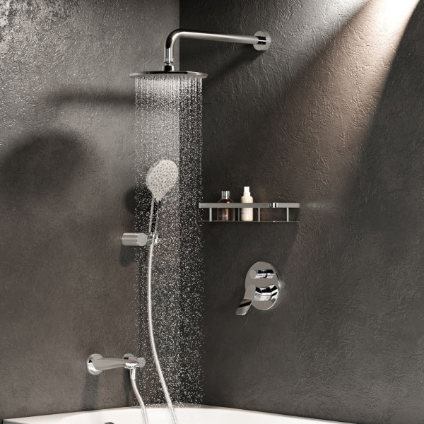 Смеситель для ванны и душа AM.PM X-Joy с душевым набором хром (FB85A3RH10)