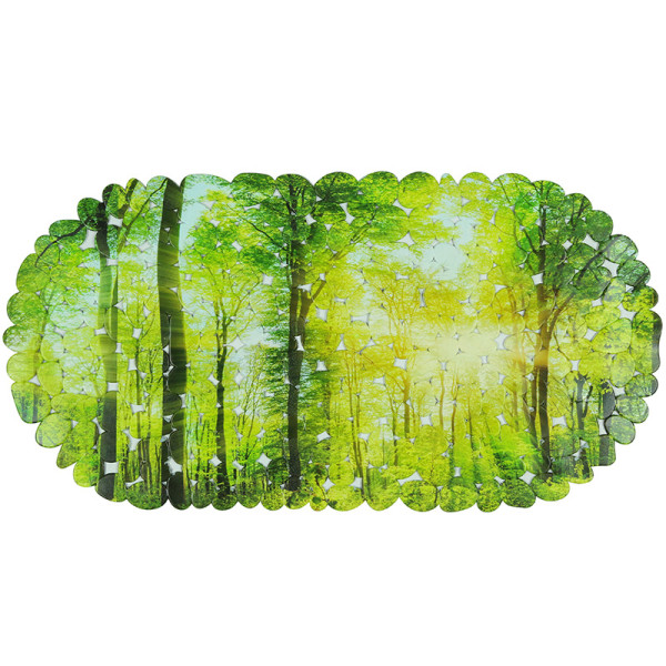 Коврик для ванной Melodia ПВХ Creative "Лес" овал 67x36cм (MK021) Коврик для ванной Melodia ПВХ Creative "Лес" овал 67x36cм (MK021)