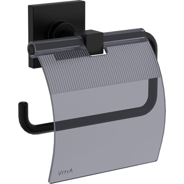 Держатель для туалетной бумаги Vitra Root с крышкой черный матовый (A4480436)
