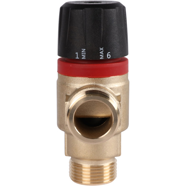 Вентиль термостатический смесительный Rommer 3/4" НН 30-65 С, KV 1,8 (центральное смешивание) (RVM-1121-186520)