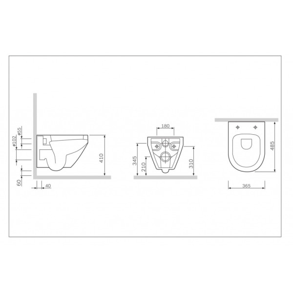 Унитаз подвесной AM.PM Spirit V2.0 FlashClean с сиденьем микролифт (C701700SC)