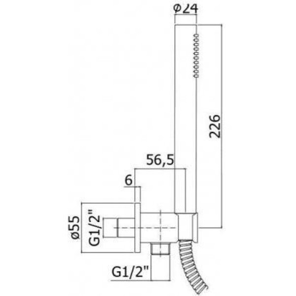 Душевой гарнитур Paffoni Master золотой (ZDUP094HG)