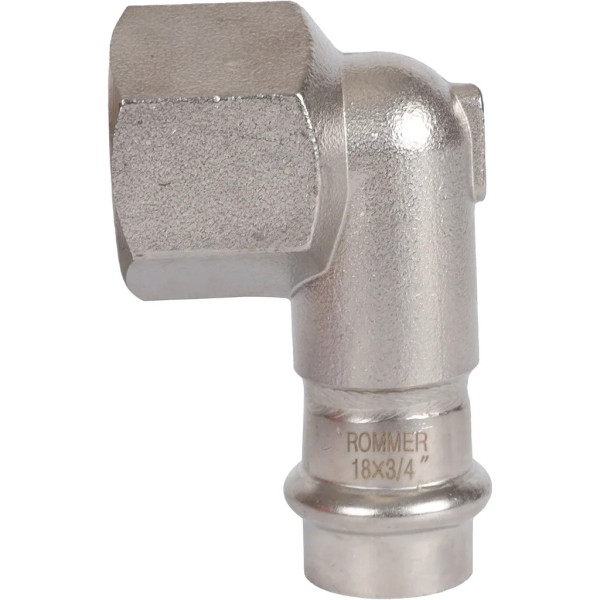 Переход угловой 18х3/4"В Rommer из нержавеющей стали (пресс) (RSS-0009-001834) Переход угловой 18х3/4"В Rommer из нержавеющей стали (пресс) (RSS-0009-001834)