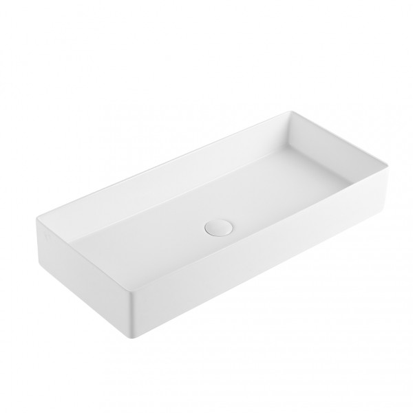 Раковина накладная Abber Rechteck 80x36x13 белая (AC2219)