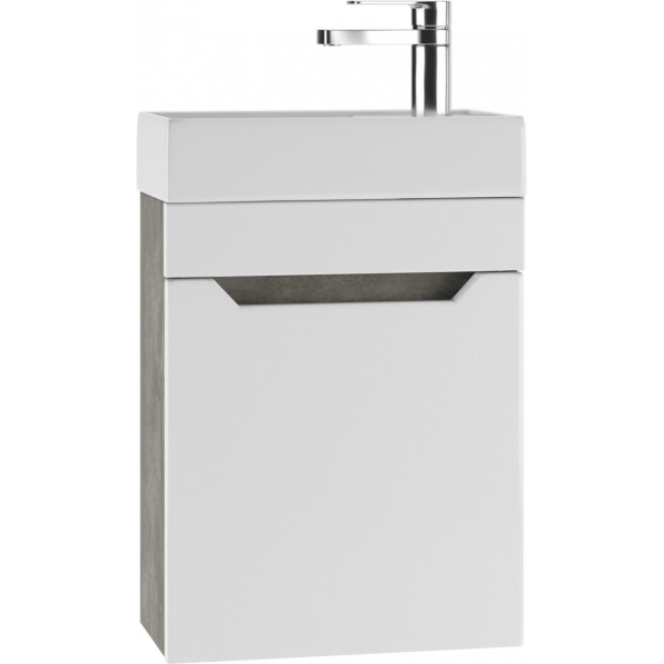 Тумба под умывальник Енисей 40 Мечта без ящика подвесная Бетон Айсберг Домино (DM2333T)