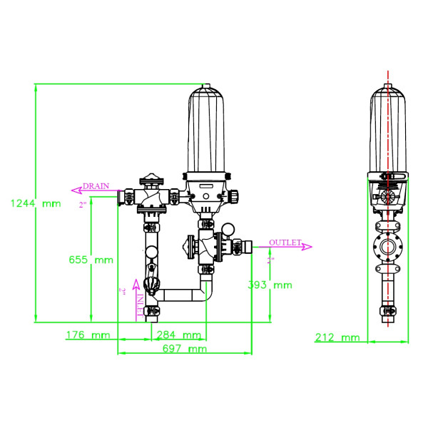 Система фильтрации Haiao HF-A2-1-2 130 мкм (32751)