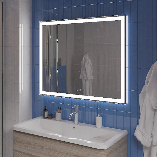 Зеркало с подсветкой BelBagno 100x80 голос.управл., подогрев (SPC-GRT-100-80-LED-TCH-SND) Зеркало с подсветкой BelBagno 100x80 голос.управл., подогрев (SPC-GRT-100-80-LED-TCH-SND)