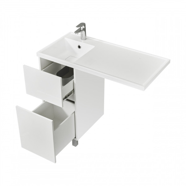 Тумба напольная Aquaton Лайн 379x496x783 белый (1.A232.2.01L.F01.0) Тумба напольная Aquaton Лайн 379x496x783 белый (1.A232.2.01L.F01.0)