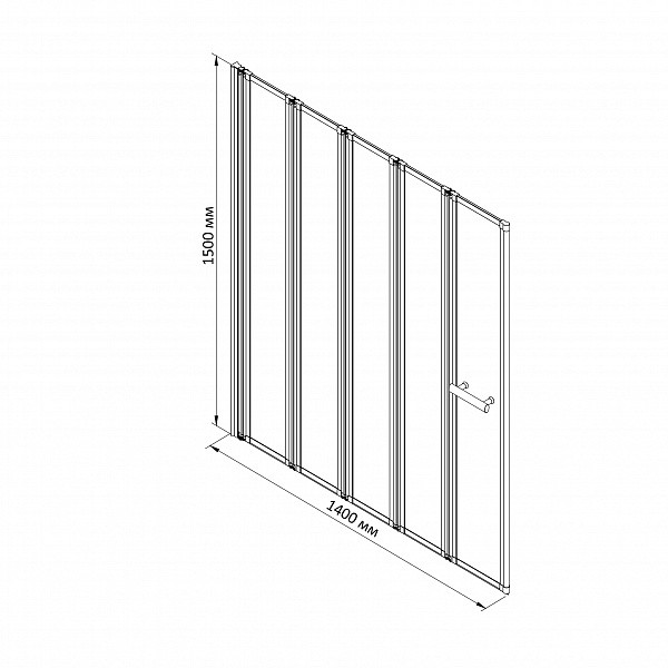 Шторка душевая на ванну BandHours Inox 140 140х150 стекло прозрачное, профиль хром Шторка душевая на ванну BandHours Inox 140 140х150 стекло прозрачное, профиль хром
