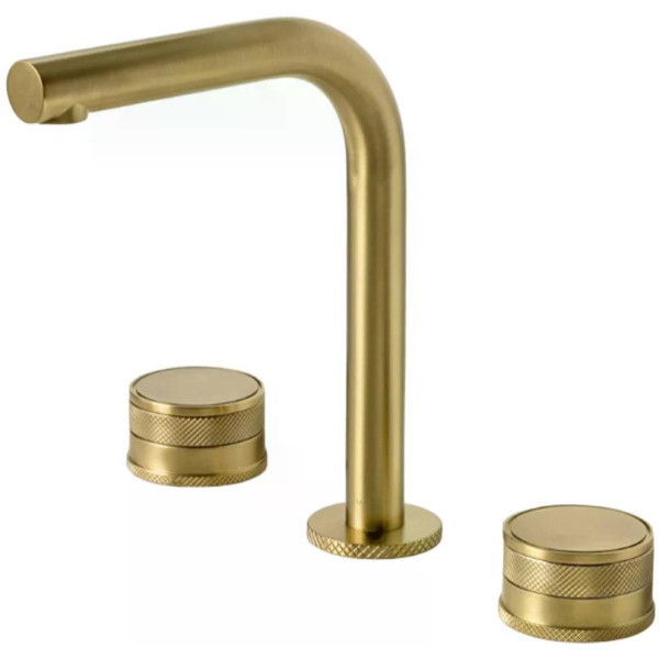 Смеситель для раковины на 3 отв.Boheme PRESTIGE MG (золото-матовый) (152-MG-PR)