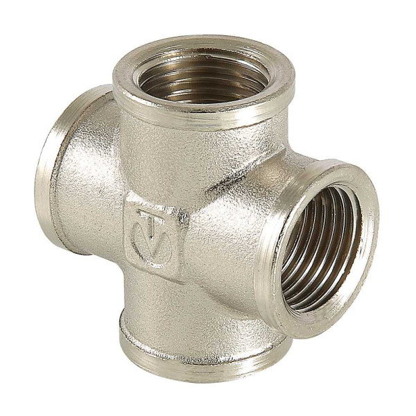 Крестовина 1/2" Valtec (никель) (VTr.760.N.0004) Крестовина 1/2" Valtec (никель) (VTr.760.N.0004)