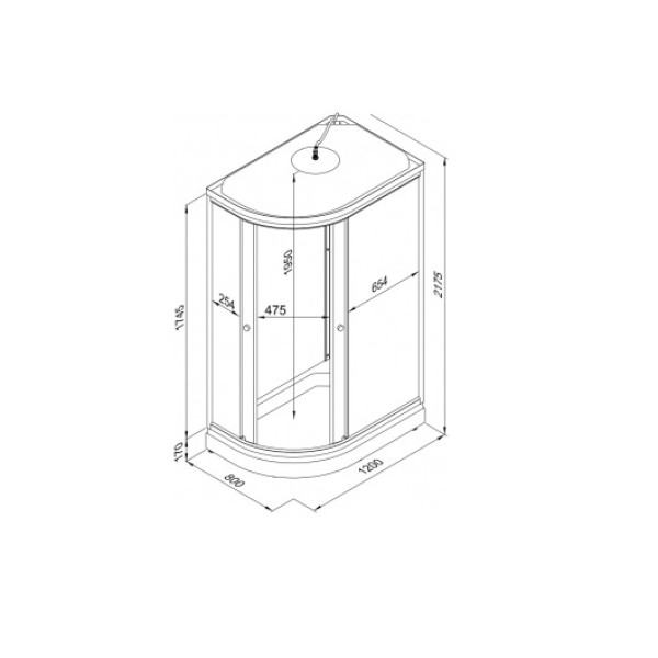 Душевая кабина Triton Коралл A 120х80 стекло мозаика ДН4 правая
