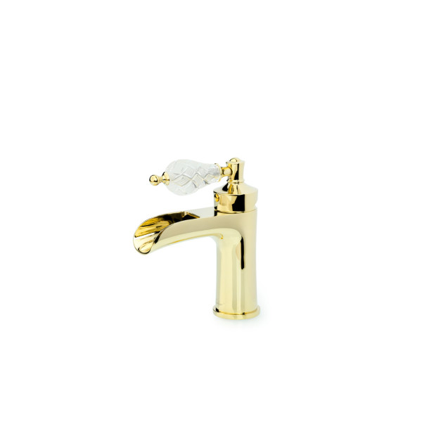 Смеситель для раковины Boheme Vogue Crystal золотой (211-CRST)