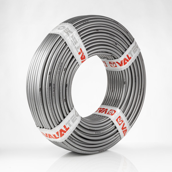 Труба п/э Valtec PEXa-EVOH 16x2,0 мм. серая, бухта 200 м. (VA1622.3.R.200)