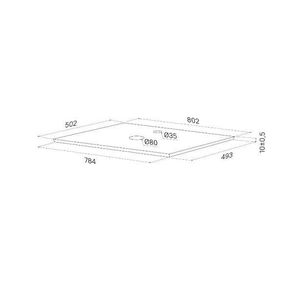 Столешница Iddis Optima Home 80x49,3x1 светло-серый (OPH80W0i89) Столешница Iddis Optima Home 80x49,3x1 светло-серый (OPH80W0i89)