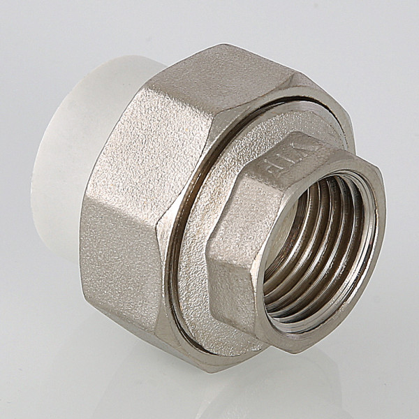 Сгон PP-R 20*1/2"В VALTEC (латунь, белый) VTp.762.0.02004