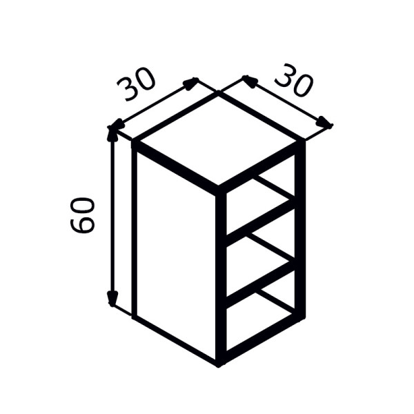 Полка Orka Knidos 300x300x600 Legnano (3000991)