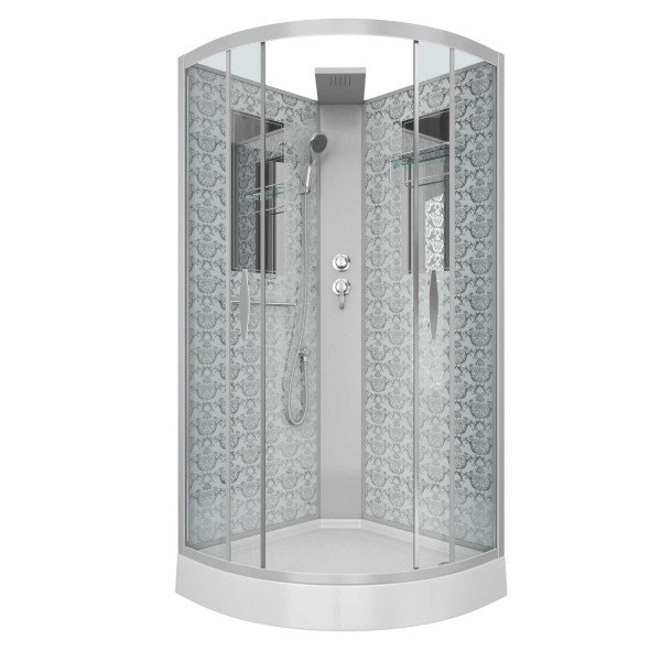 Душевая кабина Niagara Luxe 900*900*2100 стекло прозрачное, профиль хром (NGL-7715WBK) Душевая кабина Niagara Luxe 900*900*2100 стекло прозрачное, профиль хром (NGL-7715WBK)