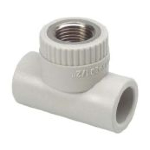 Тройник переходной PP-R Heisskraft 25*3/4"В*25 (латунь) (3182525)