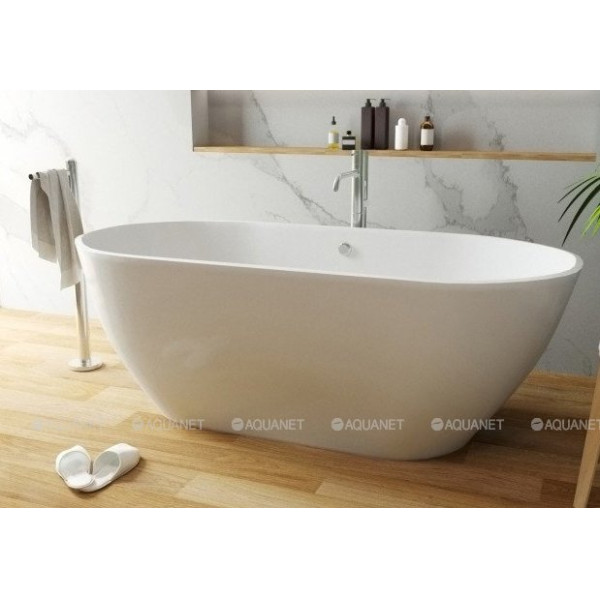 Ванна из искусственного камня Aquanet Family Stone 168х78,5 белая (332887)