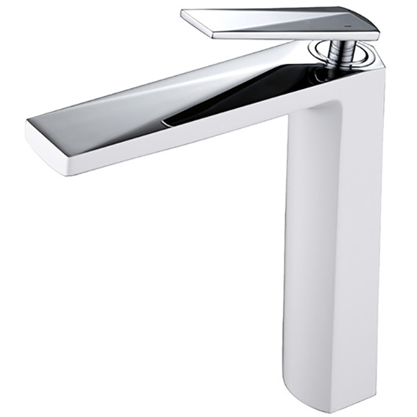 Смеситель для раковины Boheme Venturo белый-хром (372-W) Смеситель для раковины Boheme Venturo белый-хром (372-W)