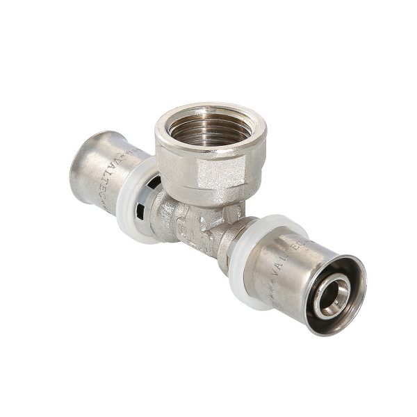 Тройник 26*1"В*26 Valtec (пресс, никель) (VTm.232.N.260626) Тройник 26*1"В*26 Valtec (пресс, никель) (VTm.232.N.260626)