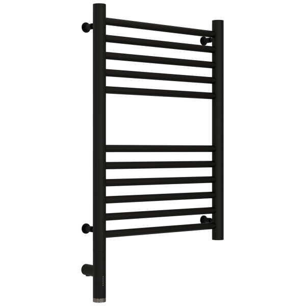 Полотенцесушитель электрический Сунержа Богема 3.0 прямая 600x400 провод слева матовый чёрный (31-5804-6040)