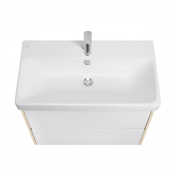 Тумба подвесная Aquaton Сканди 768x427x591 белый, дуб верона (1.A283.0.01S.DB2.0)