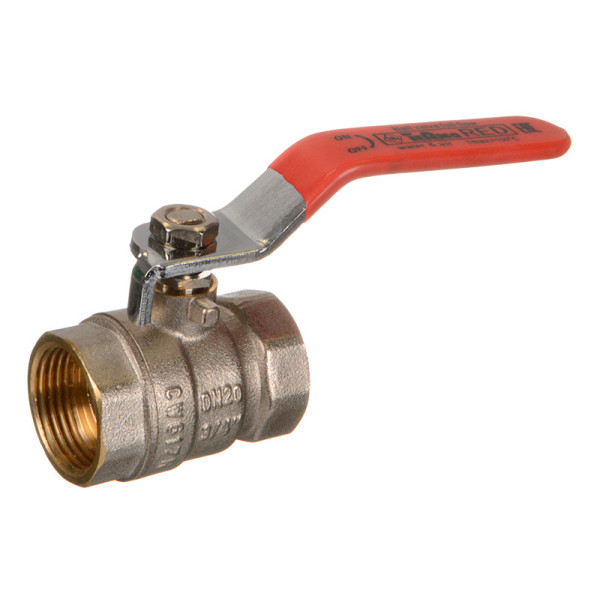 Кран 3/4" ВВ шаровый TeRma RED (красная ручка) (31021) Кран 3/4" ВВ шаровый TeRma RED (красная ручка) (31021)