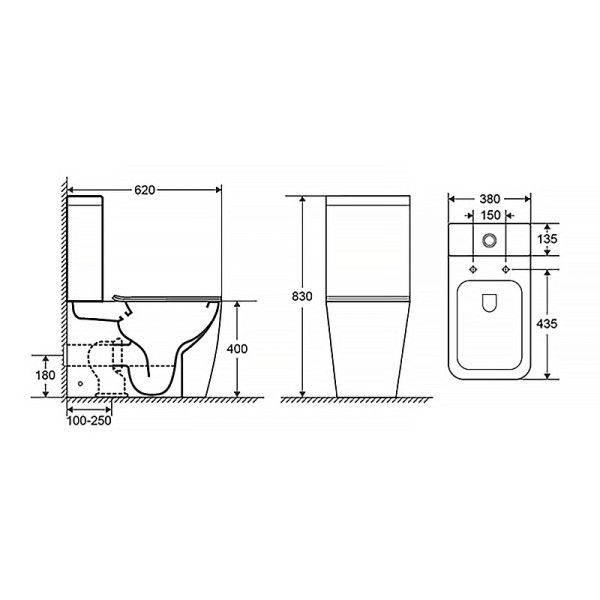 Унитаз напольный Levanto безободковый с бачком и сиденьем микролифт 620x380x830 (AZ-1228A) Унитаз напольный Levanto безободковый с бачком и сиденьем микролифт 620x380x830 (AZ-1228A)