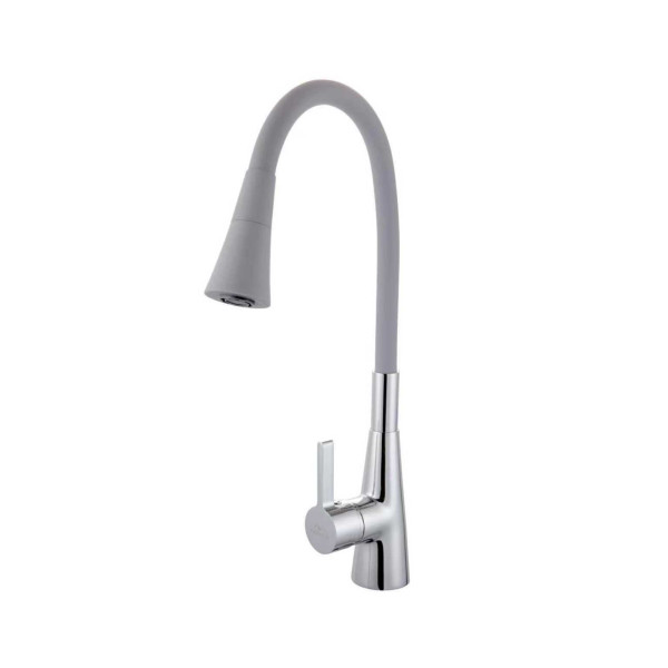 Смеситель для кухни Fashun с гибким изливом хром (A4153+B17)