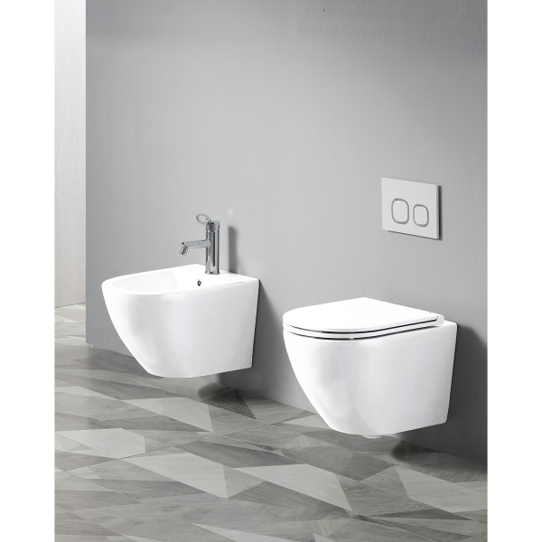 Биде подвесное Azario Grado белый (AZ-0046F)