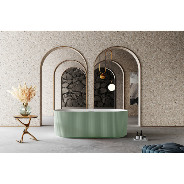 Ванна из искусственного камня Abber Stein 170x75 зеленая матовая (AS9601MCG)