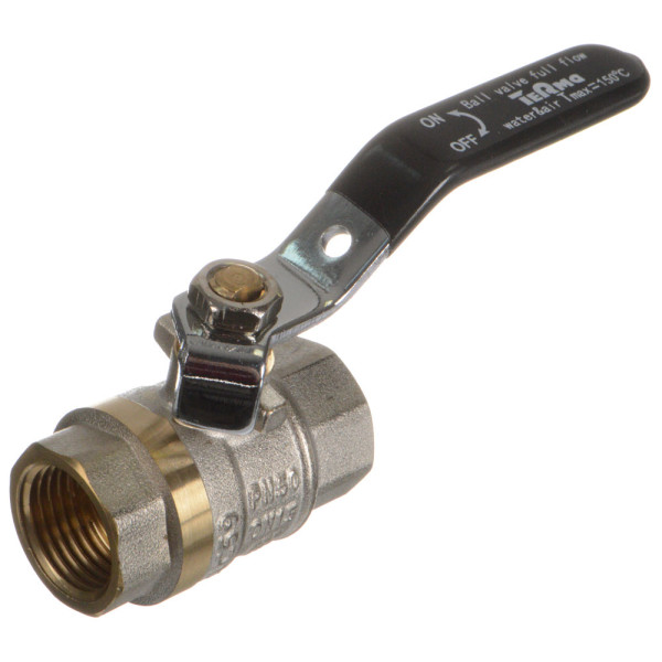 Кран 1/2" ВВ шаровый TeRma CB (чёрная ручка) (30211) Кран 1/2" ВВ шаровый TeRma CB (чёрная ручка) (30211)