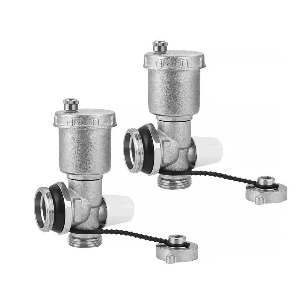 Комплект концевой для коллекторных групп 1" Vieir (с автоматическим воздухоотводчиком) (VR1146)