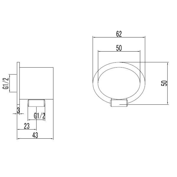 Подключение для душевого шланга Lemark (LM8026C) Подключение для душевого шланга Lemark (LM8026C)