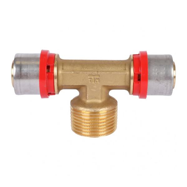 Тройник Tiemme 26х1"Нх26 латунь (пресс) (1650167 / 1658G260626CZ) Тройник Tiemme 26х1"Нх26 латунь (пресс) (1650167 / 1658G260626CZ)