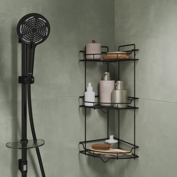 Полка для ванной комнаты Milardo Grid 21,9x21,9x55,8 хром (GRICC3BM44)