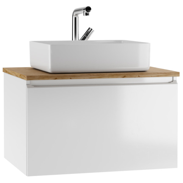 Тумба подвесная под умывальник Joy 46 Senator 70 с двумя ящиками В2 Домино (DS4301T)