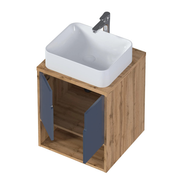 Тумба подвесная 1Marka 500x480x601,5 (дикий дуб натуральный Н1318 ST10 Egger) (Ц0000030773)