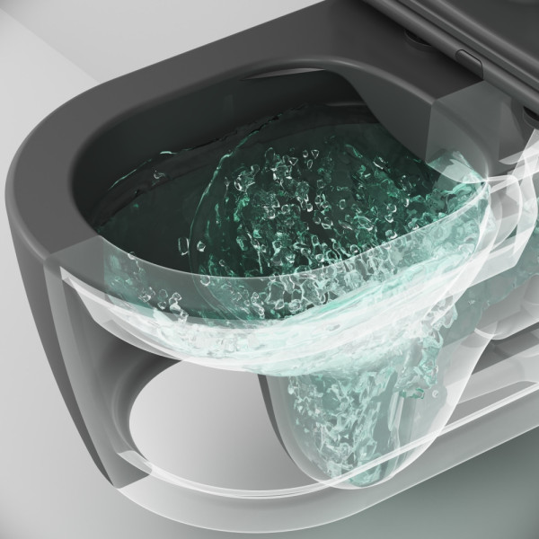 Унитаз подвесной AM.PM Func 49 см FlashClean с сиденьем микролифт черный матовый (C8F1700MBSC) Унитаз подвесной AM.PM Func 49 см FlashClean с сиденьем микролифт черный матовый (C8F1700MBSC)