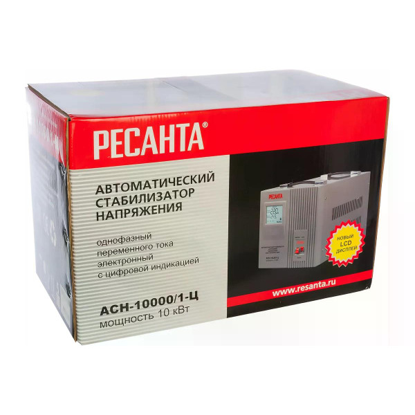 Стабилизатор напряжения Ресанта АСН-10000/1-Ц (63/6/8) Стабилизатор напряжения Ресанта АСН-10000/1-Ц (63/6/8)