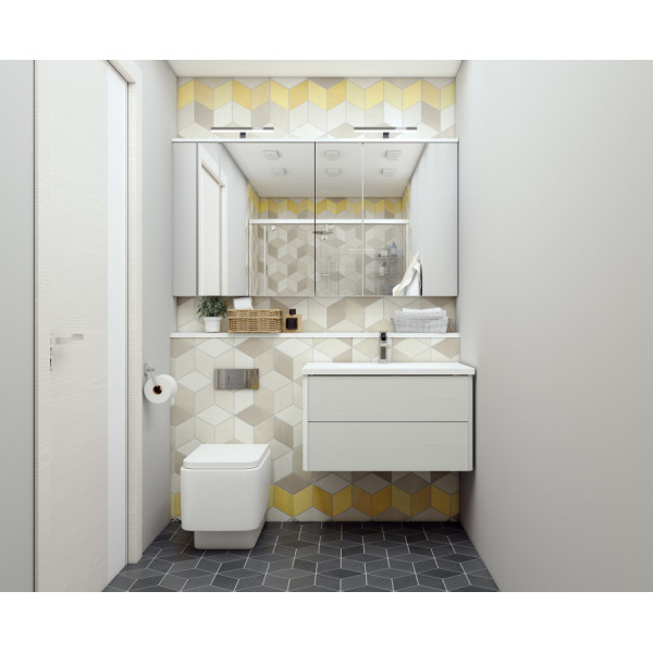 Раковина встраиваемая Aquaton Брук 100,4x45,2x13,8 белый (1.A713.3.3KB.C01.0)