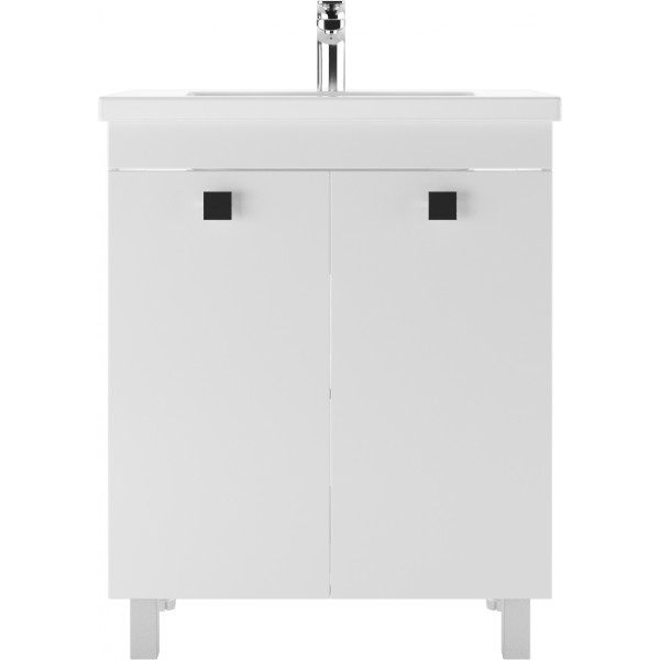 Тумба под умывальник Como 70 Мега без ящика Айсберг Домино (DM4611T)