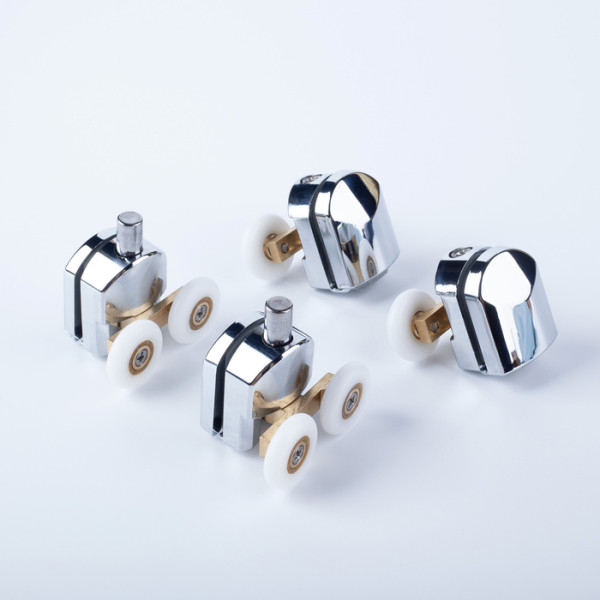 Ролики 2 верхних 2 нижних двойные D=23 мм хром стекло 4 мм Iddis (966D23C4DZ) Ролики 2 верхних 2 нижних двойные D=23 мм хром стекло 4 мм Iddis (966D23C4DZ)