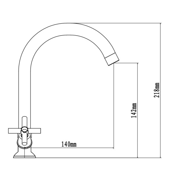 Смеситель для раковины Esko Канкун хром (CN 26)