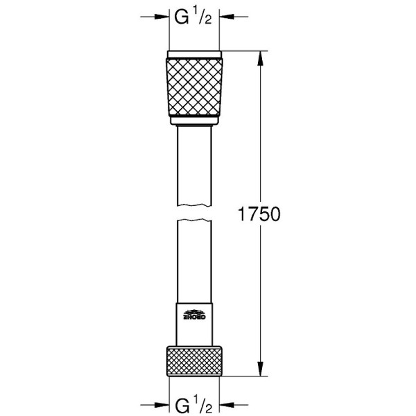 Шланг для душа Grohe Relexaflex 175 см (хром)
